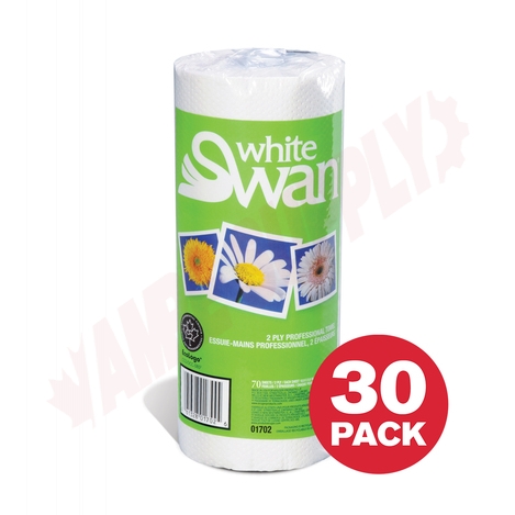 Photo 1 of 01702 : White Swan Professional Perforated Towel Roll, 2 Ply, 70 Sheets/Roll, 30 Rolls/Case