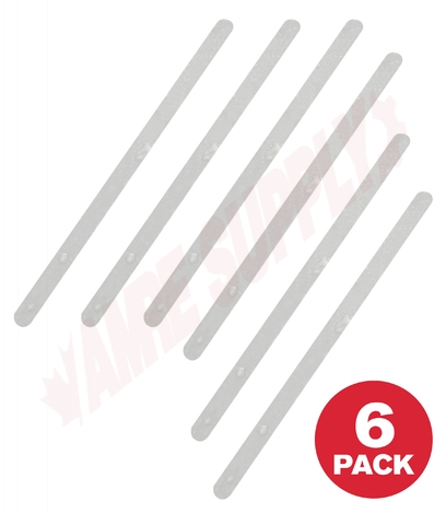 Photo 1 of 03-9501W : Taymor White Safety Grip Strips, 6/Pack