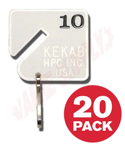 Photo 1 of KEKAB-TAG-NT : Hudson Lock KeKab Tags, Prenumbered, 20/Pack