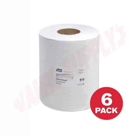 Photo 1 of 121201 : Tork Advanced Centerfeed Hand Towel, 2 Ply, 600 Sheets/Roll, 6 Rolls/Case