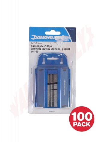 Photo 7 of 291403 : Silverline Utility Knife Blades, 1/32, 100/Pack