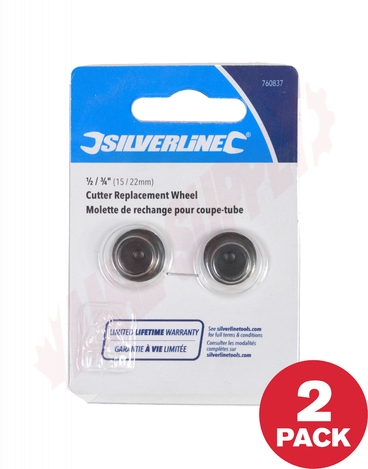 Photo 1 of 760837 : Silverline Quick Pipe Cutter Replacement Wheels, 1/2 / 3/4, 2/Pack
