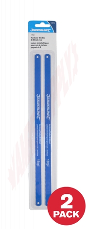 Photo 1 of 538216 : Silverline 12 Bi-Metal Hacksaw Blades, 18TPI, 2/Pack