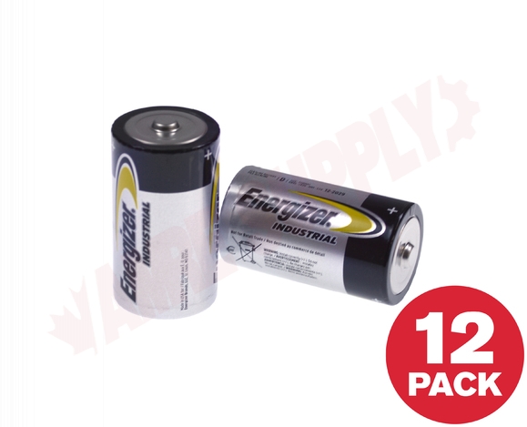 Photo 1 of EN95 : Energizer Industrial Alkaline D Batteries, 12/Pack