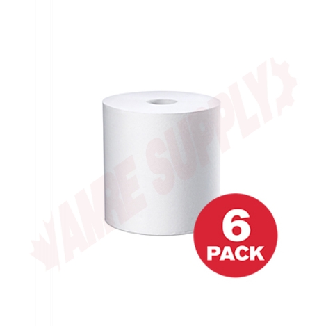 Photo 1 of 01950 : White Swan Long Hardwound Towel Roll, White, 800 ft/Roll, 6 Rolls/Case