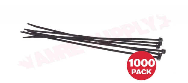 Photo 1 of CT1150ST-X-M : WiringPro 11.2 50lb Cable Tie, Black, 1000/Package