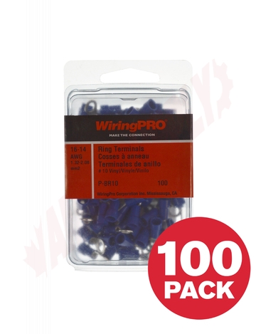 Photo 1 of P-BR10 : WiringPro #10 16-14 Ring Tongue Terminals, 100/Package