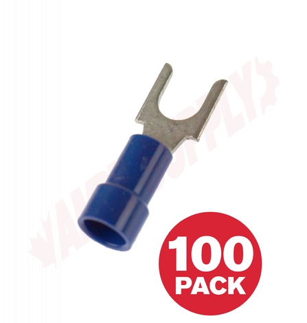 Photo 1 of P-BS10 : WiringPro #10 16-14 Block Spade Tongue Terminals, 100/Package