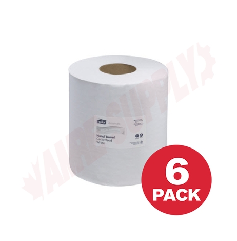 Photo 1 of 120133 : Tork Advanced Centerfeed Hand Towel, 1 Ply, 1,000 Sheets/Roll, 6 Rolls/Case