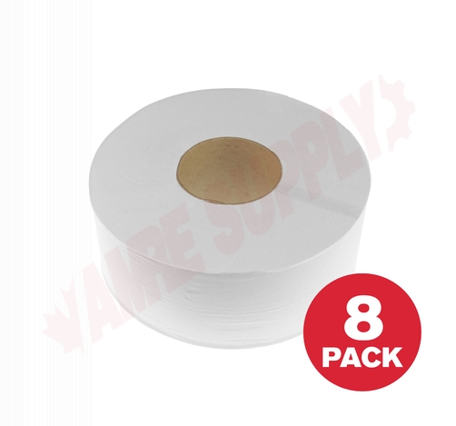Photo 1 of 102145 : Reliable Brand Jumbo Roll Toilet Tissue, 2 Ply, 1,000 ft/Roll, 8 Rolls/Case