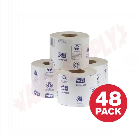 Photo 1 of TM1604 : Tork Universal Conventional Toilet Tissue, 2 Ply, 750 Sheets, 48 Rolls/Case
