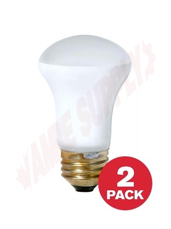 Photo 1 of 40R16/FL/RP : 40W R16 Incandescent Flood Lamp, Soft White, 2/Pack