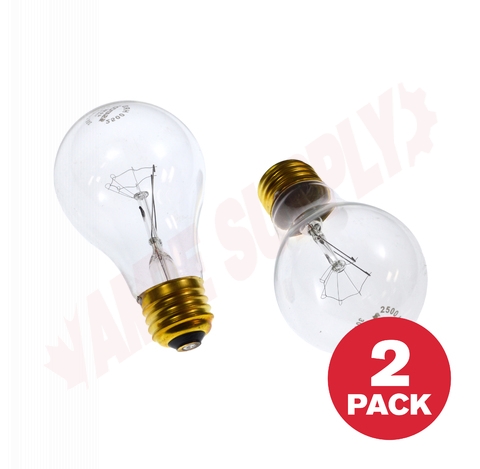 Photo 1 of S3941 : 40W A19 Incandescent Vibration Reduction Lamp, Clear, 2/Pack