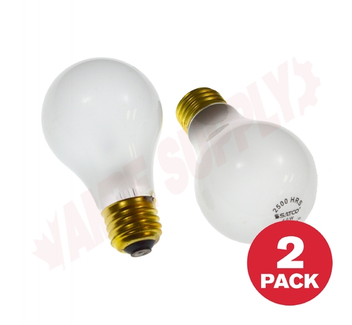 Photo 1 of S3951 : 40W A19 Incandescent Vibration Reduction Lamp, Frosted, 2/Pack