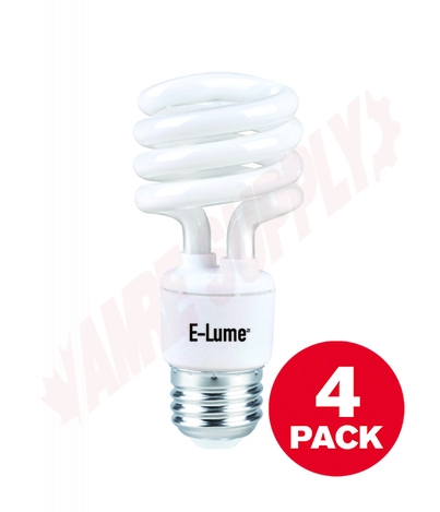 Photo 1 of CF13/41K/4PK : 13W Spiral Compact Fluorescent Lamps, 4100K, 4/Pack