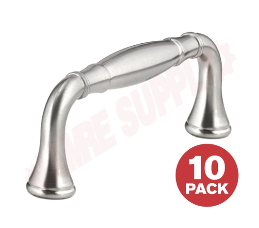 Photo 1 of DP79096195 : Richelieu Traditional Metal Handle Pulls, Brushed Nickel, 10/Pack