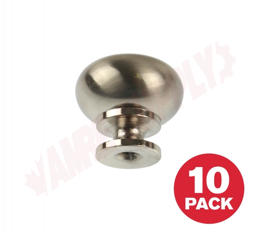 Photo 1 of DP3295195 : Richelieu 1-1/4 Contemporary Knob, Brushed Nickel, 10/Pack