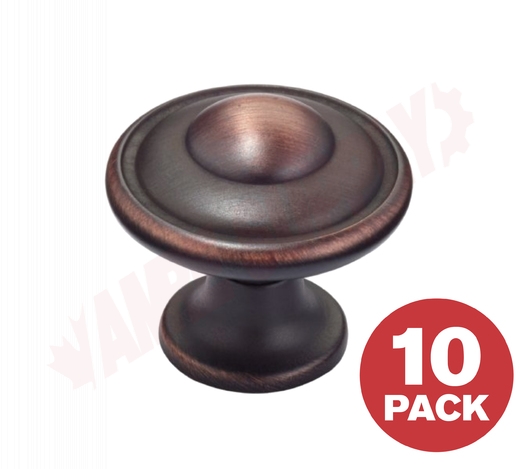 Photo 1 of DP757BORB : Richelieu Traditional Metal Knobs, Brushed Oil Rubbed Bronze, 10/Pack