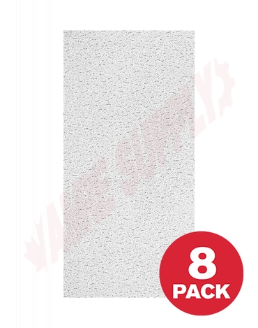 Photo 1 of ARM915 : Armstrong Textured Fire Guard Ceiling Tiles, 24 x 48 x 5/8, 8/Pack