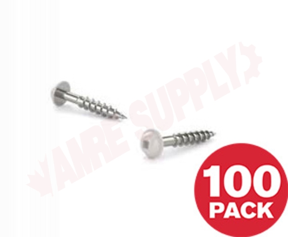 Photo 1 of PWKCW8118VP : Reliable Fasteners Pocket Hole Wood Screw, White Pan Washer Head, #8 x 1-1/8, 100/Pack 