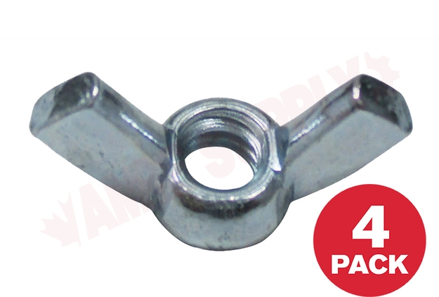 Photo 1 of CWNZ1420MR : Reliable Fasteners Wing Nut, 1/4 x Machine/20, 4/Pack