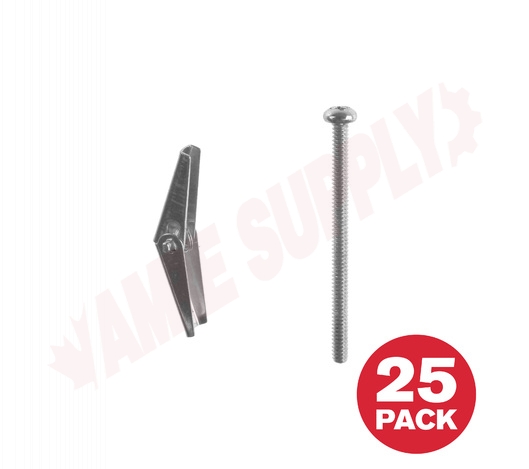 Photo 1 of STZ182VVA : Reliable Fasteners Drywall, Tile & Plaster Spring Toggle Bolt, 1/8 x 2, 25/Pack