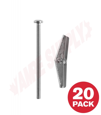 Photo 1 of STZ3163VVA : Reliable Fasteners Drywall, Tile & Plaster Spring Toggle Bolt, 3/16 x 3, 20/Pack