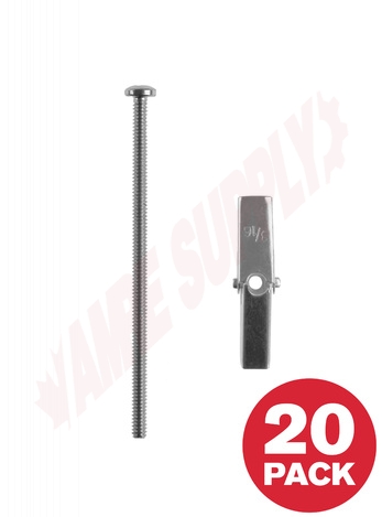 Photo 1 of STZ3164VVA : Reliable Fasteners Drywall, Tile & Plaster Spring Toggle Bolt, 3/16 x 4, 20/Pack