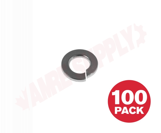 Photo 1 of SLWZ14VP : Reliable Fasteners Spring Lock Washer, Zinc, 1/4, 100/Pack