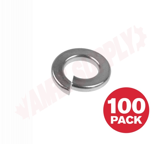 Photo 1 of SLWZ38VP : Reliable Fasteners Spring Lock Washer, Zinc, 3/8, 100/Pack