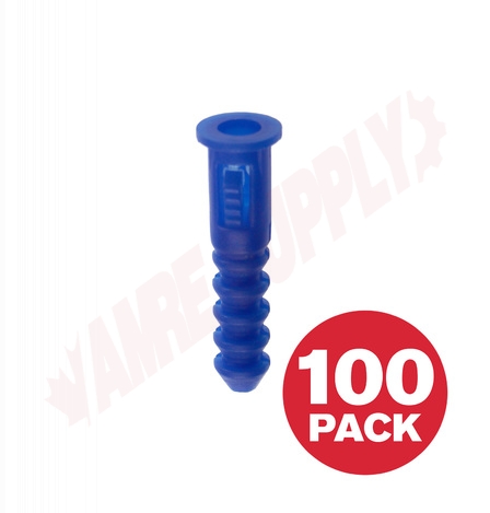 Photo 1 of PA14VA : Reliable Fasteners Plastic Anchor, #8-9-10 x 1/4, 100/Pack