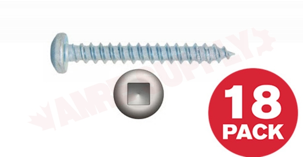 Photo 1 of PKAZ834MR : Reliable Fasteners Metal Screw, Pan Head, #8 x 3/4, 18/Pack