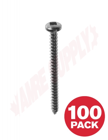 Photo 1 of PKAZ82VP : Reliable Fasteners Metal Screw, Pan Head, #8 x 2, 100/Pack