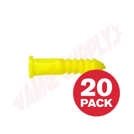 Photo 1 of PA316MK : Reliable Fasteners Plastic Anchor, #5-6-7-8 x 3/16, 20/Pack