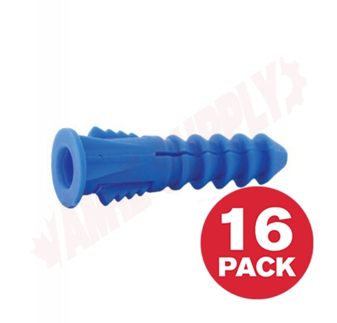 Photo 1 of PA14MK : Reliable Fasteners Plastic Anchor, #8-9-10 x 1/4, 16/Pack