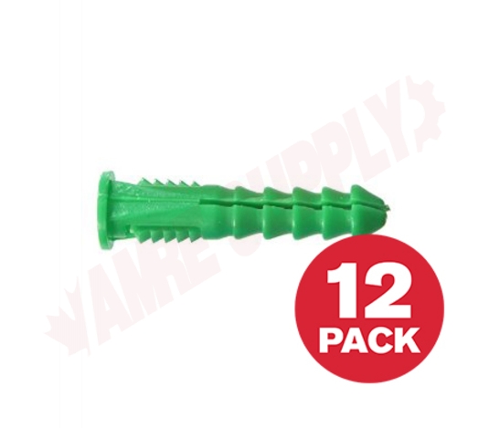 Photo 1 of PA516MK : Reliable Fasteners Plastic Anchor, #12-14 x 5/16, 12/Pack