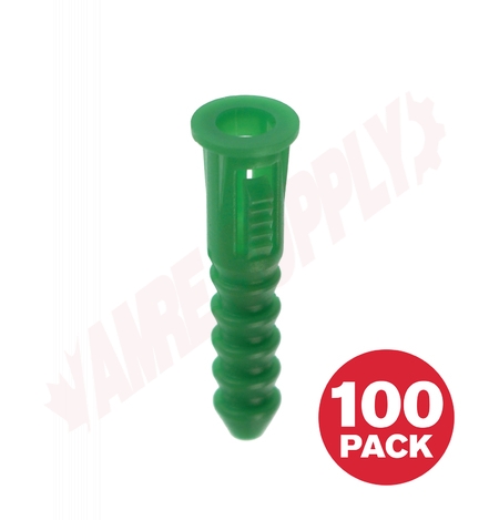 Photo 1 of PA516VA : Reliable Fasteners Plastic Anchor, #12-14 x 5/16, 100/Pack