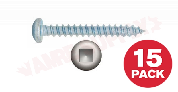 Photo 1 of PKAZ1012MR : Reliable Fasteners Metal Screw, Pan Head, #10 x 1/2, 15/Pack