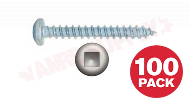 Photo 1 of PKAZ1034VP : Reliable Fasteners Metal Screw, Pan Head, #10 x 3/4, 100/Pack