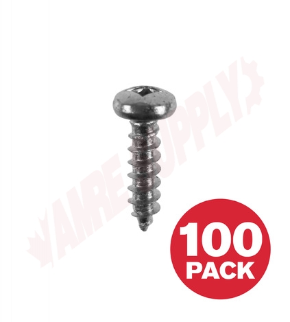 Photo 1 of PKAZ858VP : Reliable Fasteners Metal Screw, Pan Head, #8 x 5/8, 100/Pack