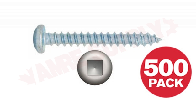 Photo 1 of PKAZ8112J : Reliable Fasteners Metal Screw, Pan Head, #8 x 1-1/2, 500/Pack
