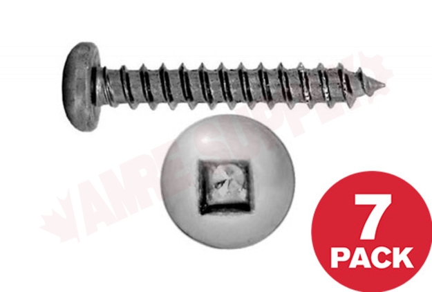 Photo 1 of PKAS1012MR : Reliable Fasteners Metal Screw, Pan Head, #10 x 1/2, 7/Pack
