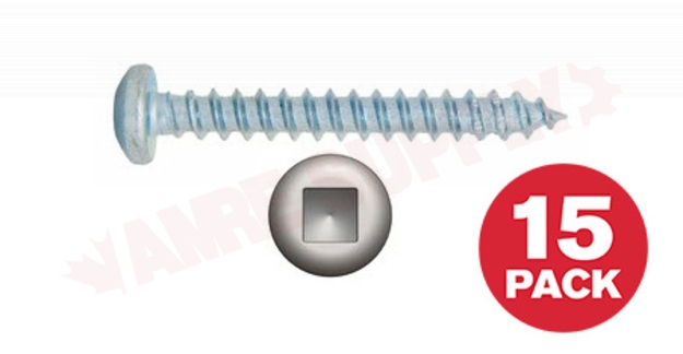 Photo 1 of PKAZ1034MR : Reliable Fasteners Metal Screw, Pan Head, #10 x 3/4, 15/Pack