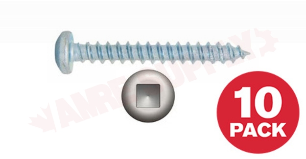 Photo 1 of PKAZ1234MR : Reliable Fasteners Metal Screw, Pan Head, #12 x 3/4, 10/Pack