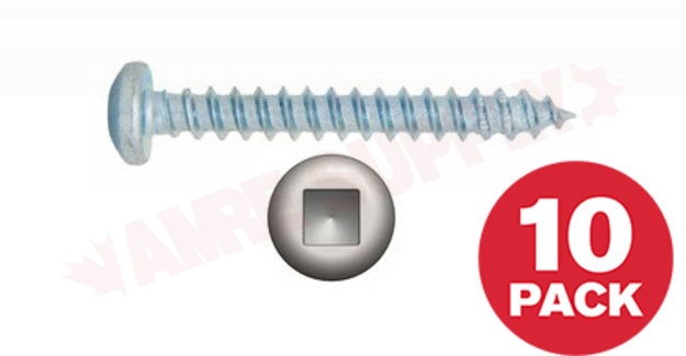 Photo 1 of PKAZ121MR : Reliable Fasteners Metal Screw, Pan Head, #12 x 1, 10/Pack