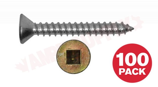 Photo 1 of FKAZ812VP : Reliable Fasteners Metal Screw, Flat Head, #8 x 1/2, 100/Pack