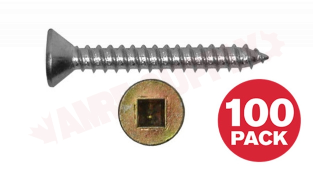 Photo 1 of FKAZ1034VP : Reliable Fasteners Metal Screw, Flat Head, #10 x 3/4, 100/Pack