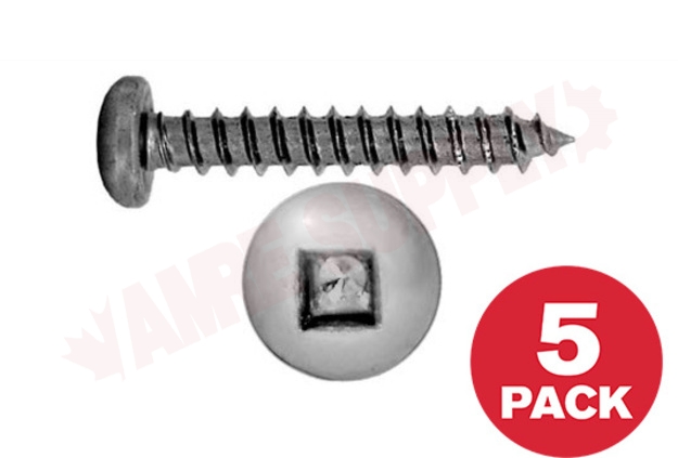 Photo 1 of PKAS81MR : Reliable Fasteners Metal Screw, Pan Head, #8 x 1, 5/Pack