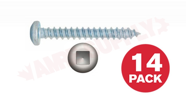 Photo 1 of PKAZ101MR : Reliable Fasteners Metal Screw, Pan Head, #10 x 1, 14/Pack
