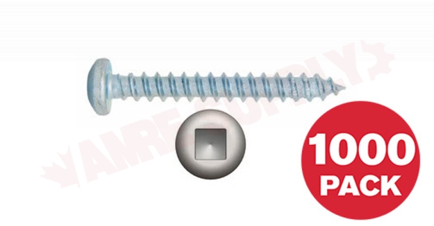 Photo 1 of PKAZ834J : Reliable Fasteners Metal Screw, Pan Head, #8 x 3/4, 1000/Pack
